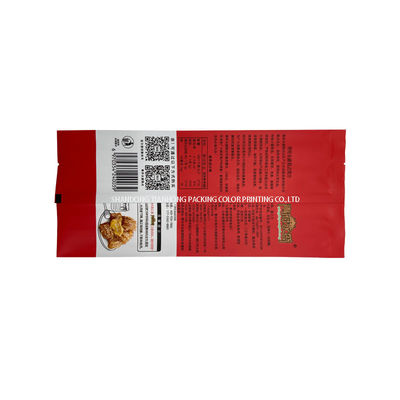 3 Side Seal Zipper Bag For Seafood Top Zip Plastic Waterproof Air Proof Food