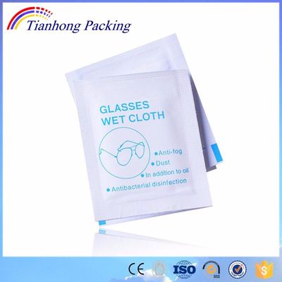 Food Grade Aluminum Foil Laminated Paper Bags for Glasses/Screen/Lens Cleaning Wipes