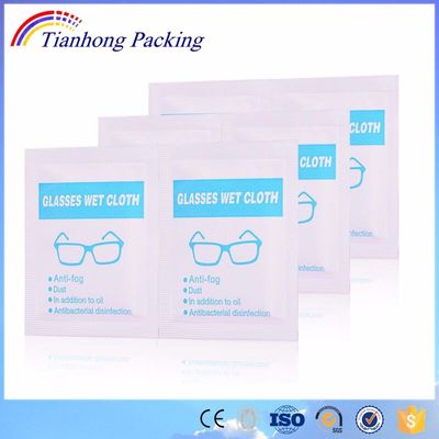 Food Grade Aluminum Foil Laminated Paper Bags for Glasses/Screen/Lens Cleaning Wipes