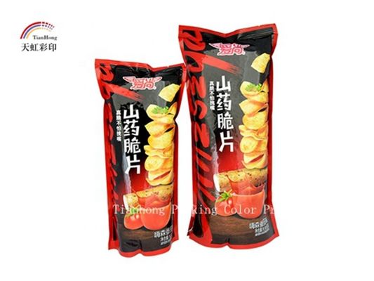 Eco Friendly Chips Snack Heat Seal Pouch with Gravure Printing and Sealing Handle
