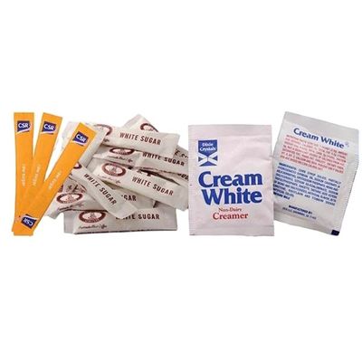 Customized Sugar Sachet Packaging Paper For Creamers Sugar Packets And Spices