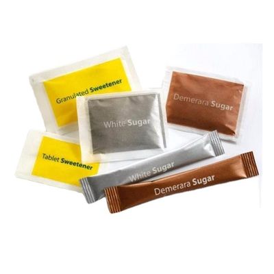 Customized Sugar Sachet Packaging Paper For Creamers Sugar Packets And Spices