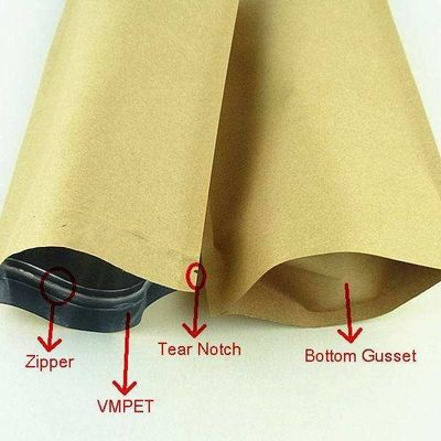 Customized Logo Food Grade Plastic Stand Up Pouch Zip Lock Packaging Bag for Snacks