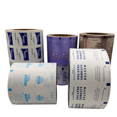 Medical Aluminum Foil Paper for Alcohol Antiseptic Wipes in 1-9 Color Options