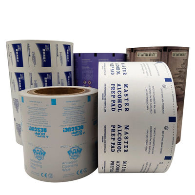 Medical Aluminum Foil Paper for Alcohol Antiseptic Wipes in 1-9 Color Options