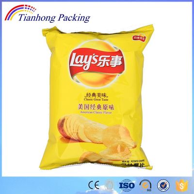 Printed Potato Chips Packaging with Custom Logo in Various Plastic Foil Food Bag