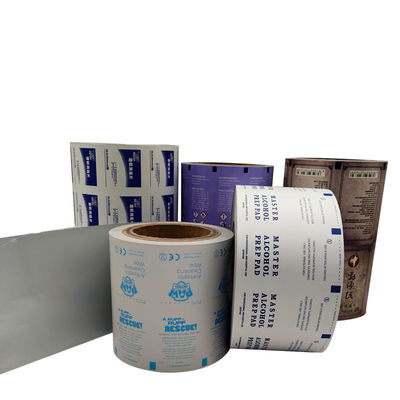Pharmaceuticals Aluminum Foil Paper for Disinfection Wipes Wet Wipe Pack Solution