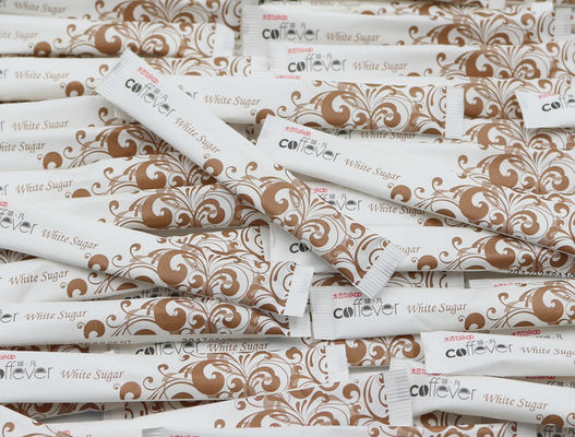 Heat Seal PE Coated White Paper Rolls For Sugar Stick Packing