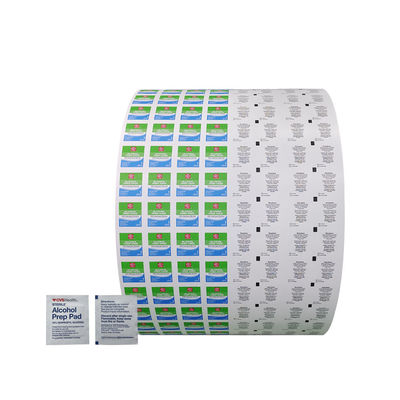 Kraft Paper BZK Antiseptic Swab for Aluminum Foil Laminated Film Packing Alcohol Pads