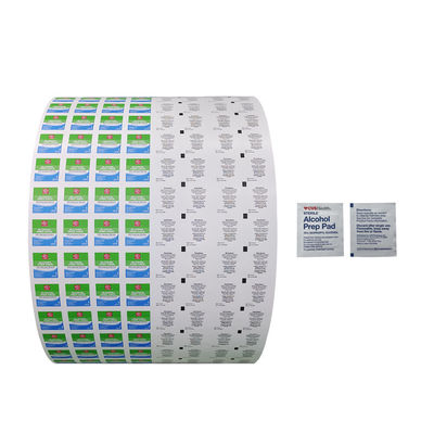 5x5cm Size Single Side Alcohol Prep Pads Packaging Material for Flexographic Printing