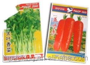 Heat Seal Customized Plastic Vegetable Seed Packaging Bags For Farming