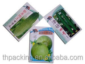 Heat Seal Customized Plastic Vegetable Seed Packaging Bags For Farming