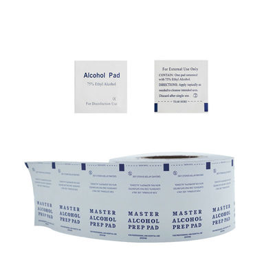 Pulping Type Mechanical Pulp Aluminum Foil Film Rolls for 75% Alcohol Pad Packaging