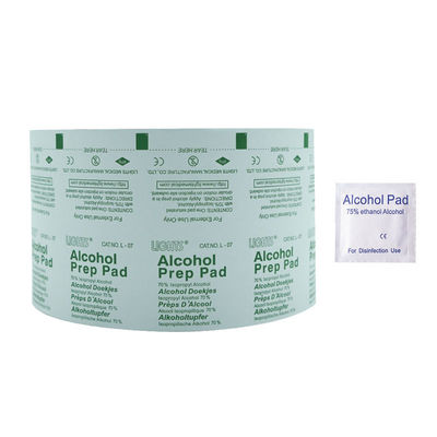 Pulping Type Mechanical Pulp Aluminum Foil Film Rolls for 75% Alcohol Pad Packaging