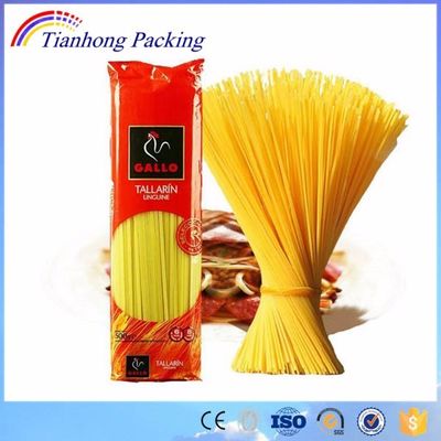 Spaghetti And Fusilli Spiral Pasta Packaging Bags With ISO9001 2008 Certification