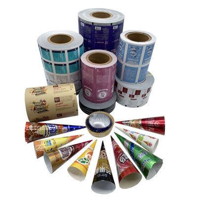 Waterproof Ice Cream Cone Sleeve Silver Gold Aluminium Foil Paper for Glasses Cleaning