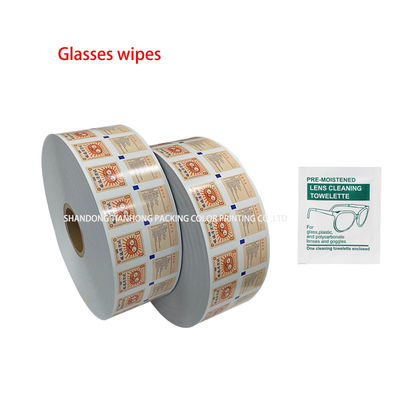 75% Alcohol Pad Packaging Aluminum Foil Laminated Paper with Flexographic Printing