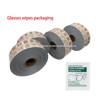 75% Alcohol Pad Packaging Aluminum Foil Laminated Paper with Flexographic Printing