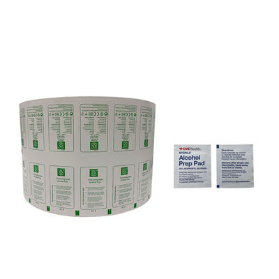 Printable Wrapping Bzk Antiseptic Wipe Aluminum Foil Paper Roll Film for Complex Laminating Method