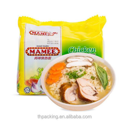Instant Noodles Plastic Packing Bags Disposable BOPP/VMCPP PET/PE Material Structure