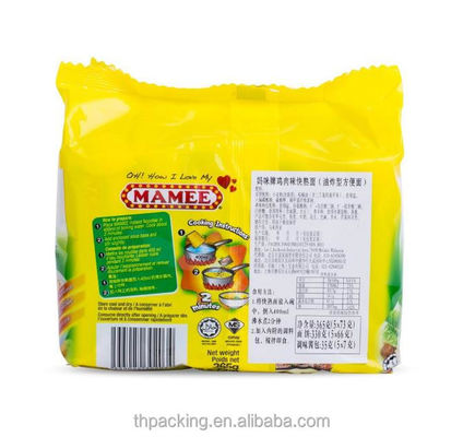 Instant Noodles Plastic Packing Bags Disposable BOPP/VMCPP PET/PE Material Structure