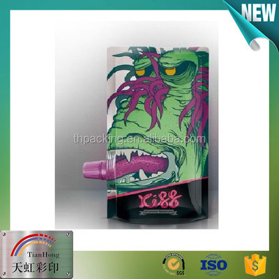 EN137/ROHS/ISO9001/ISO2008 Certified Spout Top Bags For Food Liquid Packaging