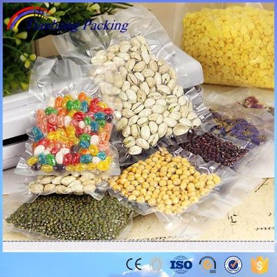 Disposable Embossed Vacuum Bag For Food / Seafood / Frozen Food Storage