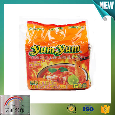 Custom Instant Noodles Plastic Packing Bags For Food Industry
