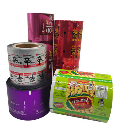 Customized Size Plastic Roll Stock for Nuts Food Candy and Chocolate Bar Packaging