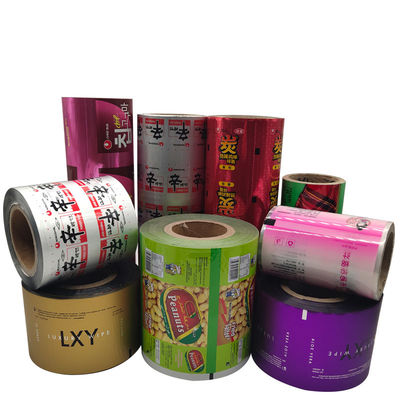 Customized Size Plastic Roll Stock for Nuts Food Candy and Chocolate Bar Packaging