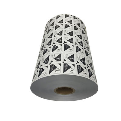 40 Micron Aluminum Foil Packaging Film Roll for Bzk Wipes in PE LWC Paper/PE Structure