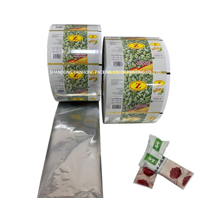 Food Packing Custom Printed Metallic Aluminum Foil Material Snack Plastic Roll Films