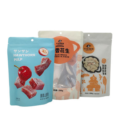 Zipper Top Custom Printed Matte Stand Up Pouch Aluminum Foil Mylar Bag for Lollipop