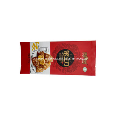 3 Side Seal Zipper Bag For Seafood Top Zip Plastic Waterproof Air Proof Food