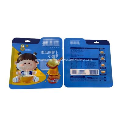 3 Side Seal Zipper Bag For Seafood Top Zip Plastic Waterproof Air Proof Food