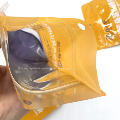 Custom Printed Zipper Top Stand Up Pouch for Air and Water Proof Eco Friendly Snacks