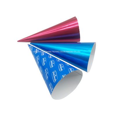Complex Method Laminating Method Ice Cream Cone Sleeve Paper Silver Gold Aluminium Foil Paper