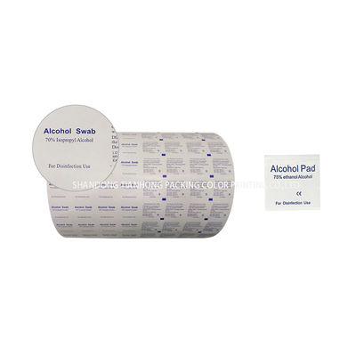 Waterproof Custom Printed 73GSM Small Alcohol Prep Pad Film Roll for Pulping Market