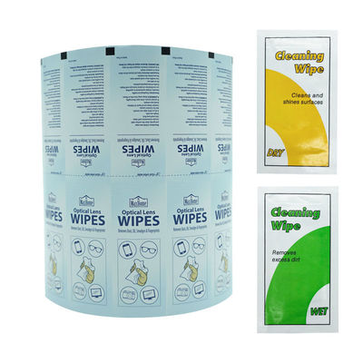 Flexography Printing Heat Sealing Alcohol Prep Pad Aluminum Foil Laminated Paper Film for Glasses Cleaning