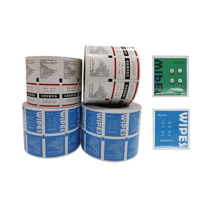 Laminating Alcohol Pad Outside Film Roll With Directly Provided Material