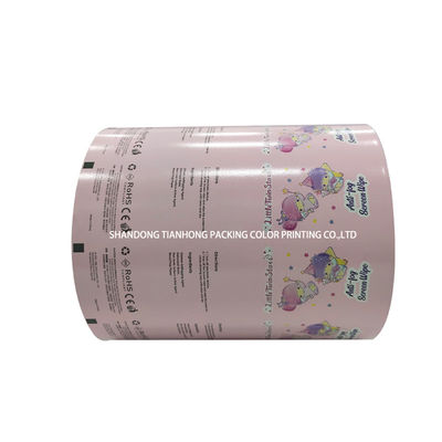Flexography Logo Printing CPP OPP Aluminum Foil Roll Film for PE LWC Paper Structure